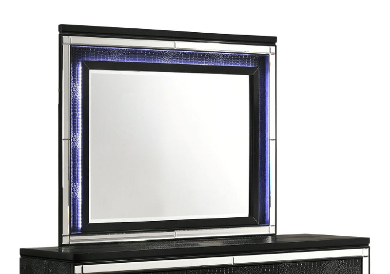 New Classic Furniture Valentino Black Lighted Mirror