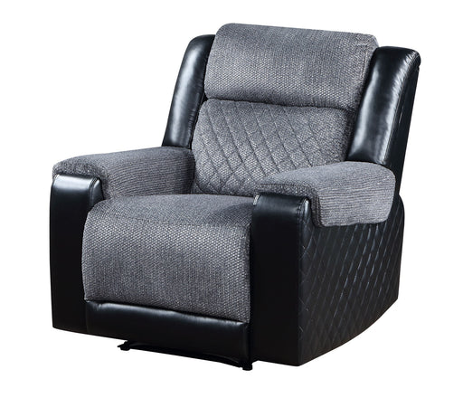 Global Furniture U5914 Black Grey Recliner