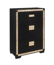 Global Furniture Blake Black Gold Chest