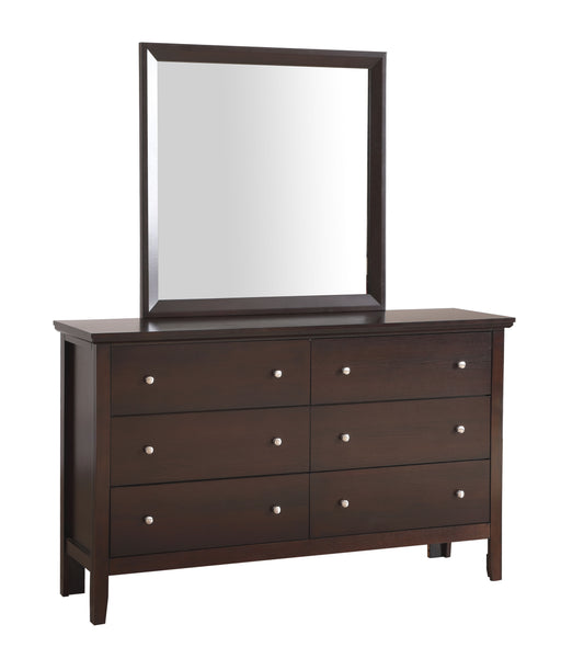 Glory Furniture Primo White Dresser and Mirror