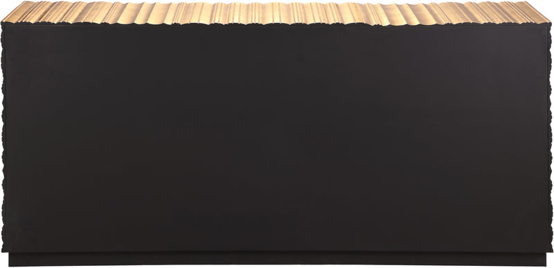 Meridian Furniture Golda Gold Leaf Sideboard Buffet