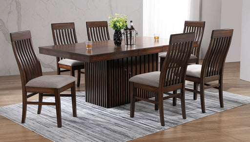 Coaster Furniture Briarwood Brown 7pc Dining Room Set