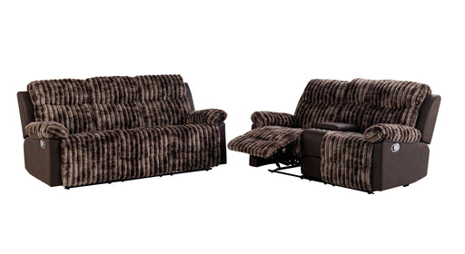 Global Furniture U6028 Brown 2pc Living Room Set