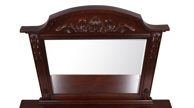 Glory Furniture Lyndon Cherry Framed Mirror