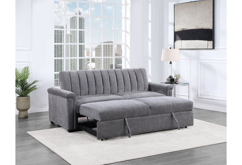 Global Furniture U0201 Dark Grey Pull Out Sofa Bed