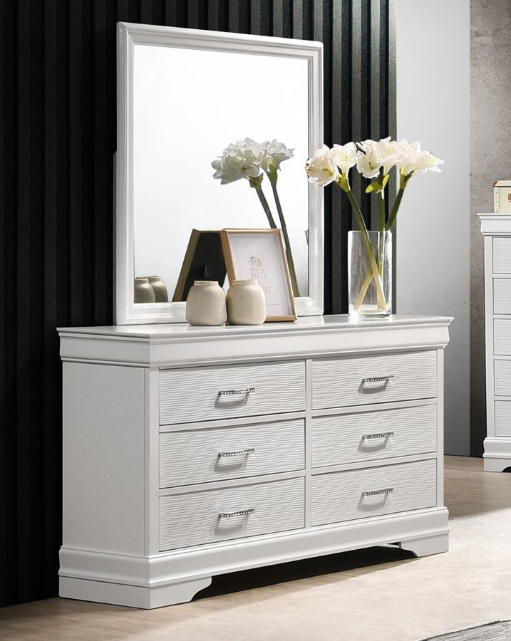 Galaxy Home Brooklyn Gray Dresser and Mirror