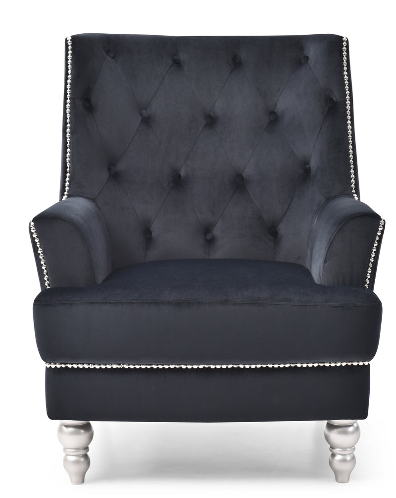 Glory Furniture Pamona Black Chair