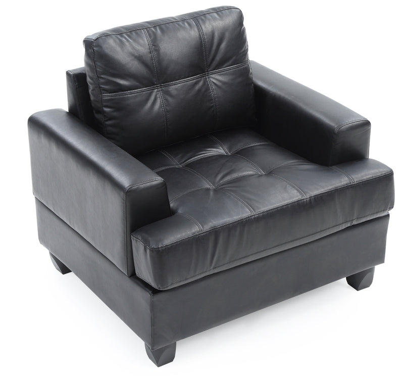 Glory Furniture Sandridge Black PU Chair