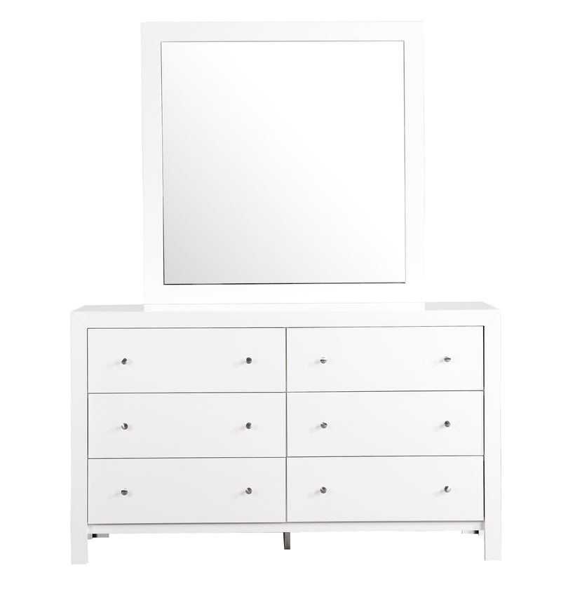 Glory Furniture Burlington Black Dresser and Mirror