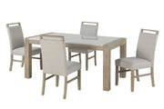 Global Furniture D1321 Light Grey White Dining Table