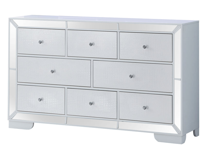 Glory Furniture Hollywood Hills Silver Champagne Dresser