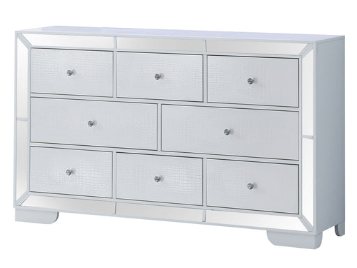 Glory Furniture Hollywood Hills Silver Champagne Dresser