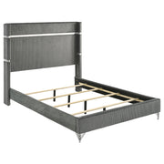 Coaster Furniture Lucia Grey Black 5pc Bedroom Set with King Bed