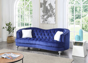 Glory Furniture Jewel Blue Velvet Sofa