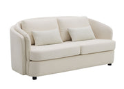 Acme Furniture Mariko Beige Loveseat with 2 Pillows