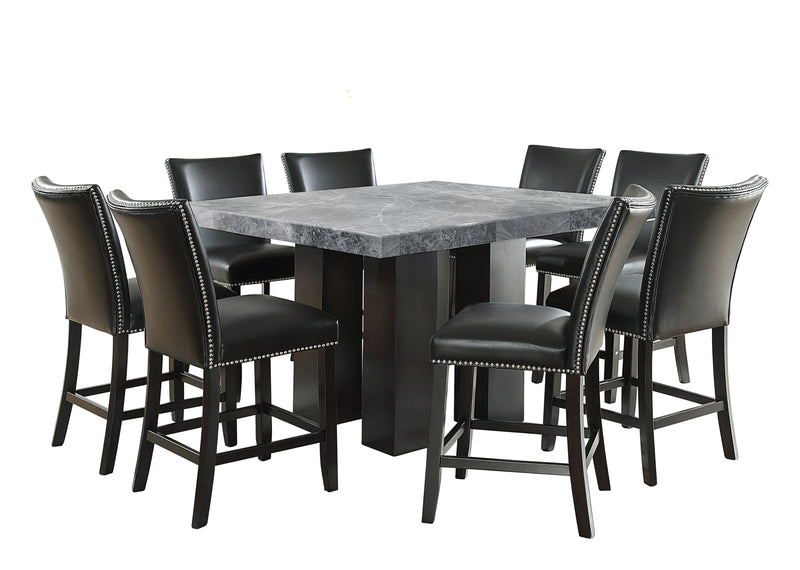 Steve Silver Camila Gray Black 9pc Counter Height Set