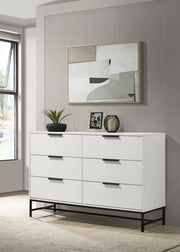 Coaster Furniture Sonora White 6 Drawer Dresser