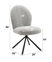 Acme Furniture Lawton Gray Natural 7pc Dining Room Set