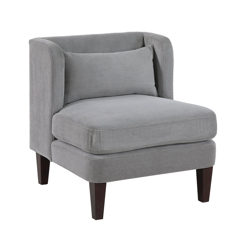 Home Elegance Forrester Dark Gray Accent Chair