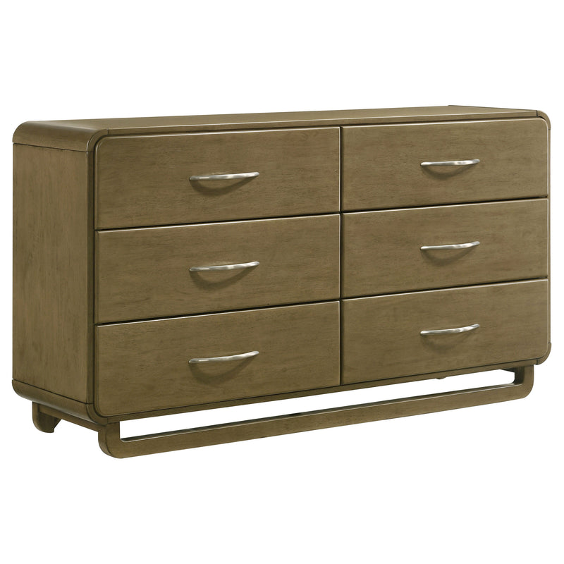 Coaster Furniture Amsbury Nutmeg Brown 6 Drawer Dresser
