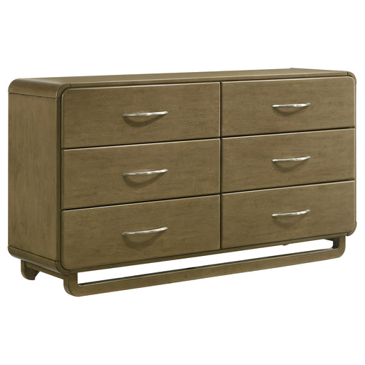 Coaster Furniture Amsbury Nutmeg Brown 6 Drawer Dresser