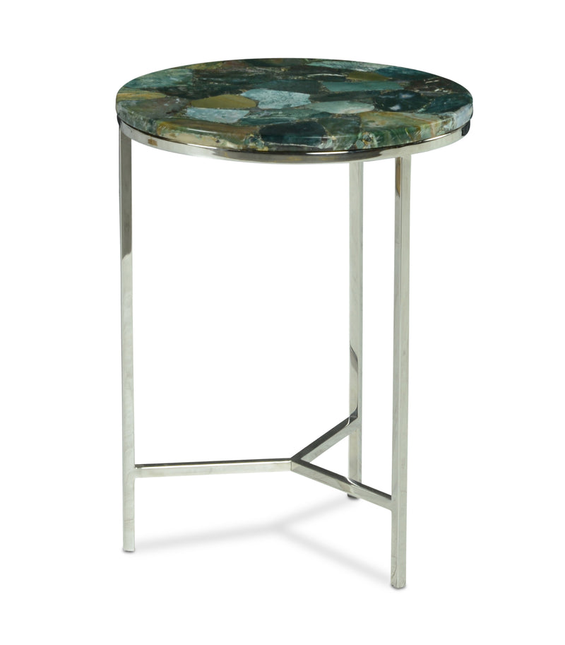 Steve Silver Foster Green jasper Top Chairside Table