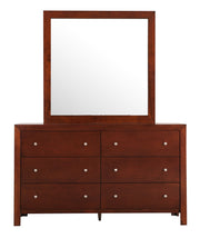 Glory Furniture Burlington Cherry Dresser and Mirror