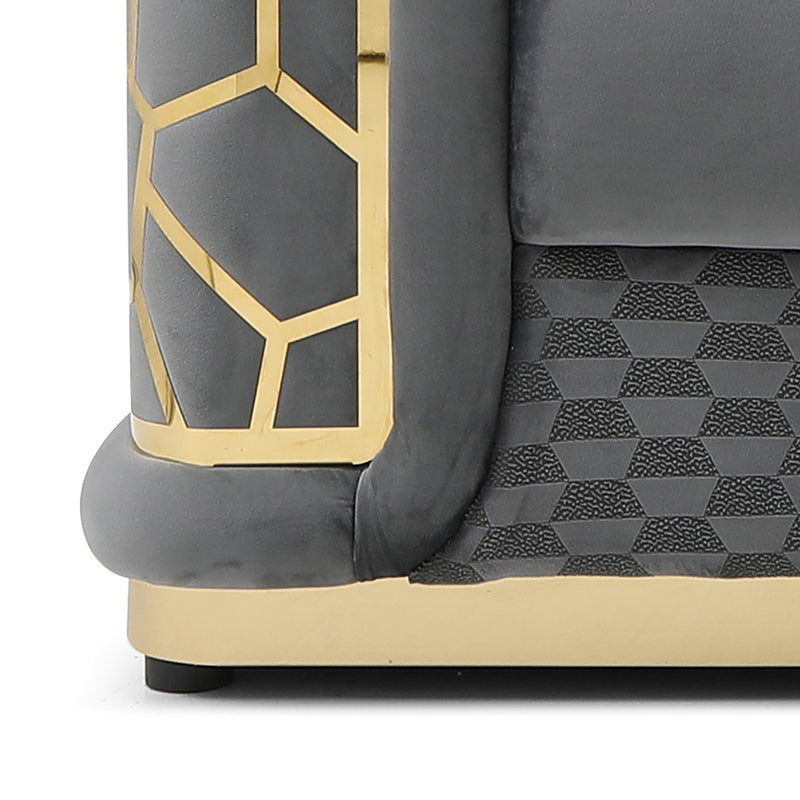 Glory Furniture Talia Black Sofa