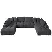 Acme Furniture Chosen Gray Sectional with Ottoman