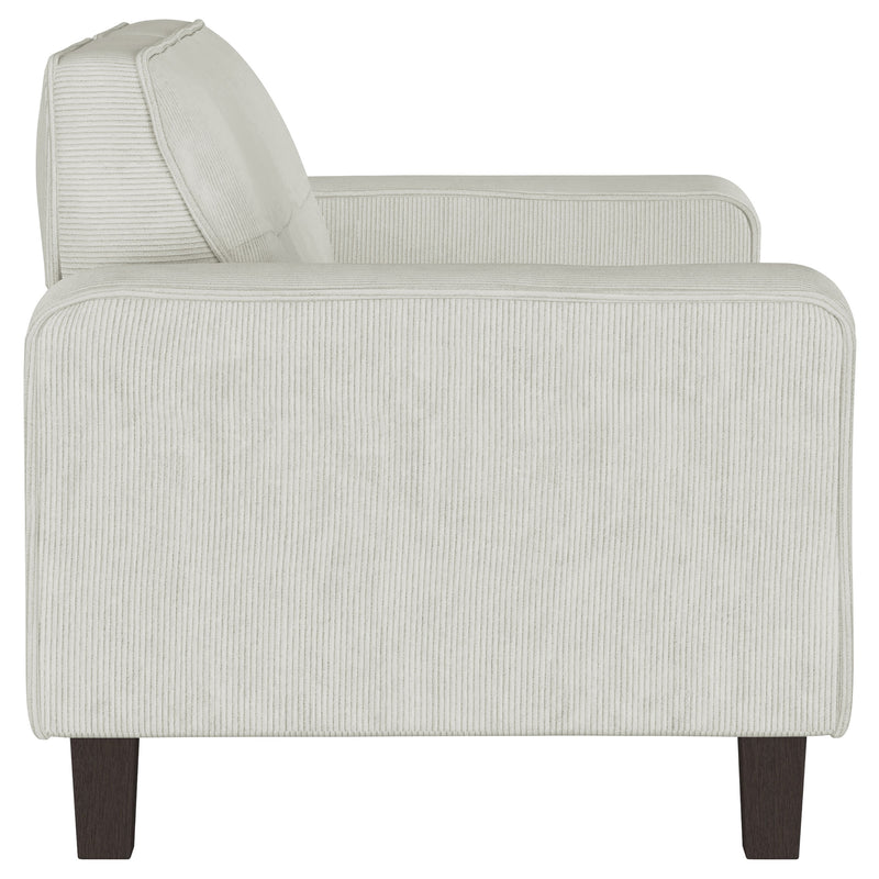 Coaster Furniture Deerhurst Greige Beige Grey Tufted Loveseat