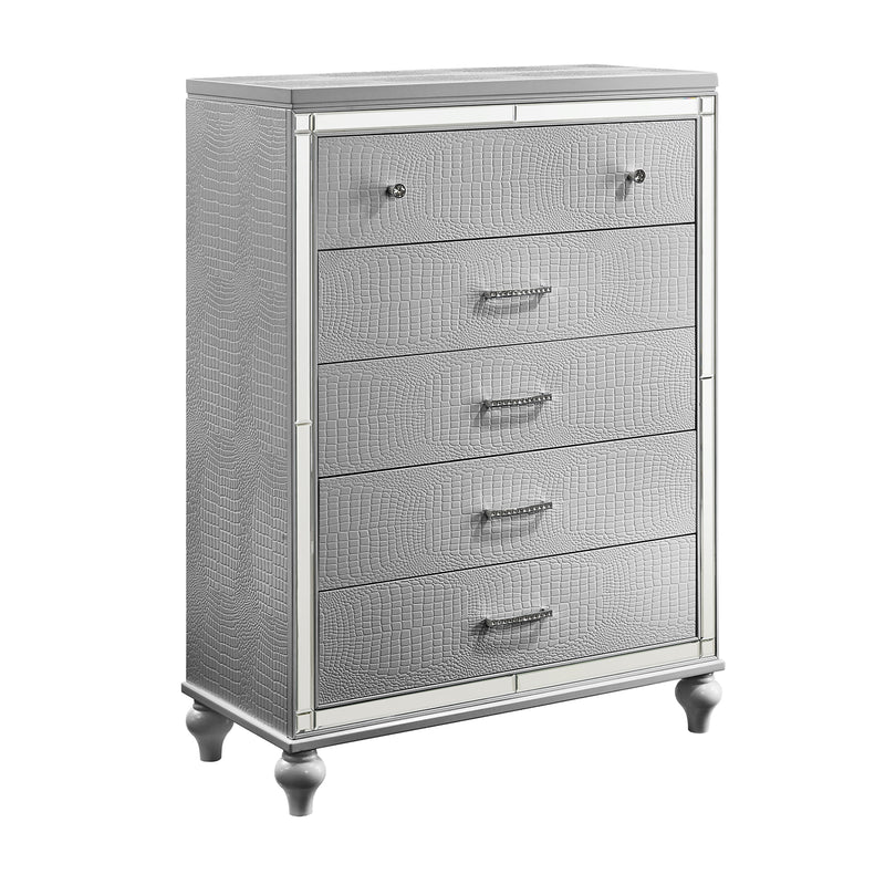 New Classic Furniture Valentino Silver Wood Chest