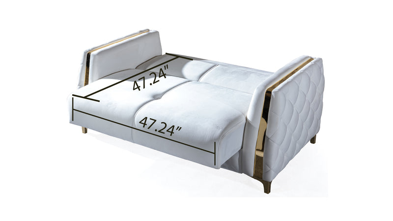 Galaxy Home Lust Black Sleeper Loveseat