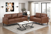 Home Elegance Malcolm Brown 2pc Living Room Set