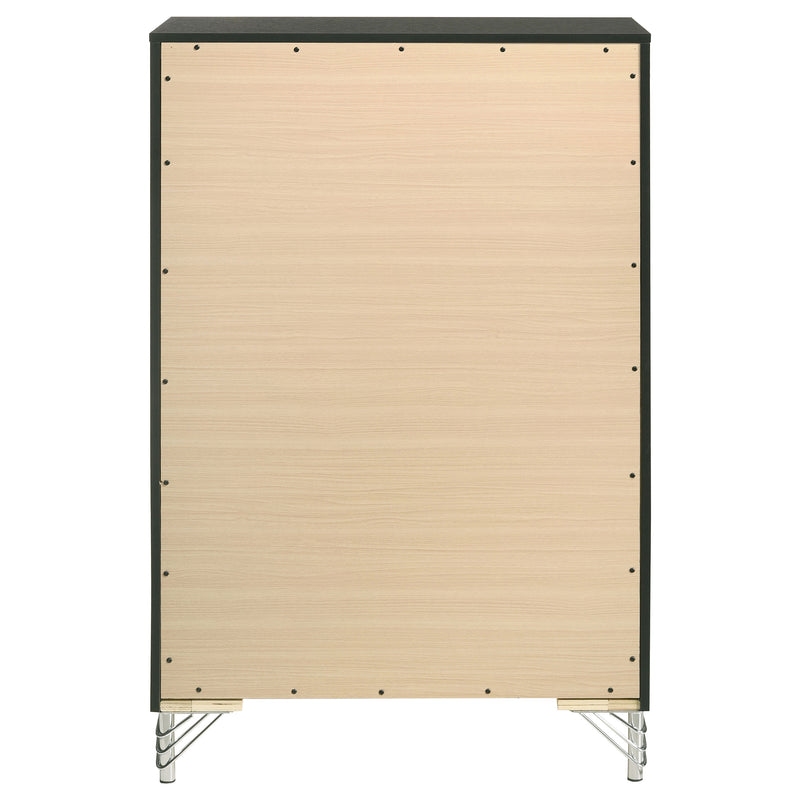 Coaster Furniture Lucia Black 5 Drawer Chest