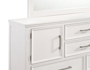 New Classic Furniture Andover White Dresser and Mirror