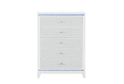Global Furniture Alina White Chest with LED