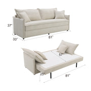 Acme Furniture Elisea Beige Sleeper Sofa