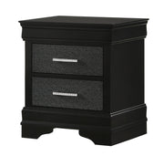 Crown Mark Amalia Black Night Stand