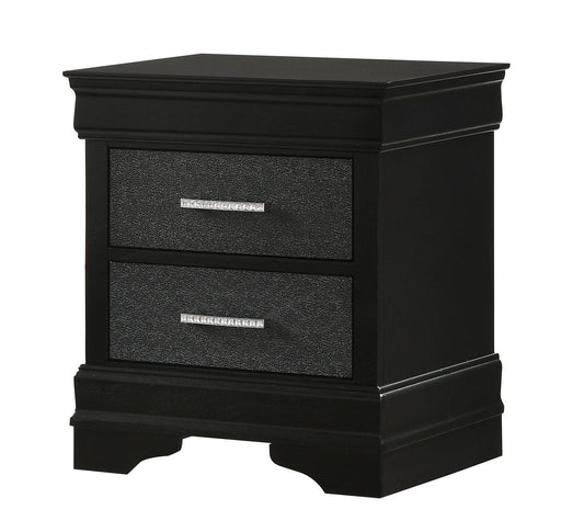 Crown Mark Amalia Black Night Stand