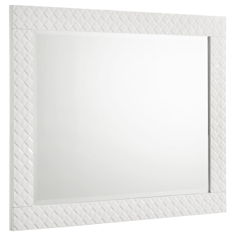 Coaster Furniture Ives White High Gloss Mirror
