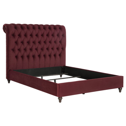Coaster Furniture Devon Wine Red Queen Panel Bed