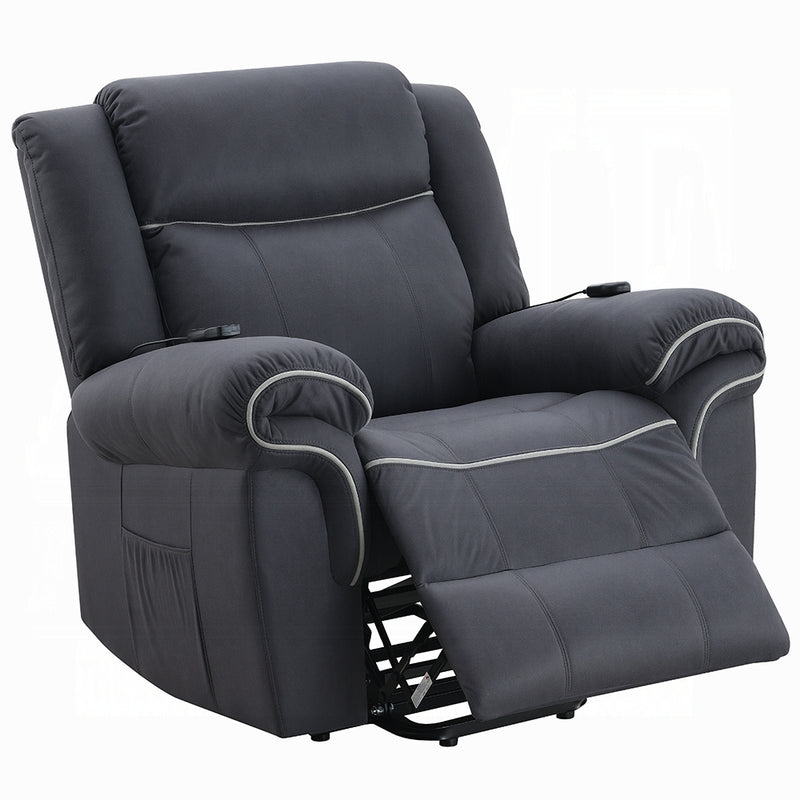 Acme Furniture Domana Dark Blue Power Recliner