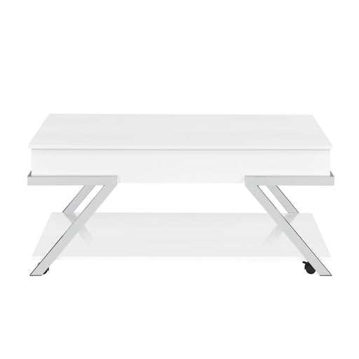 Steve Silver Zena White Lift Top Cocktail Table