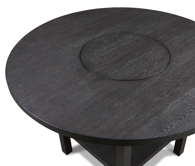 Crown Mark Guthrie Counter Height Table With Lazy Susan
