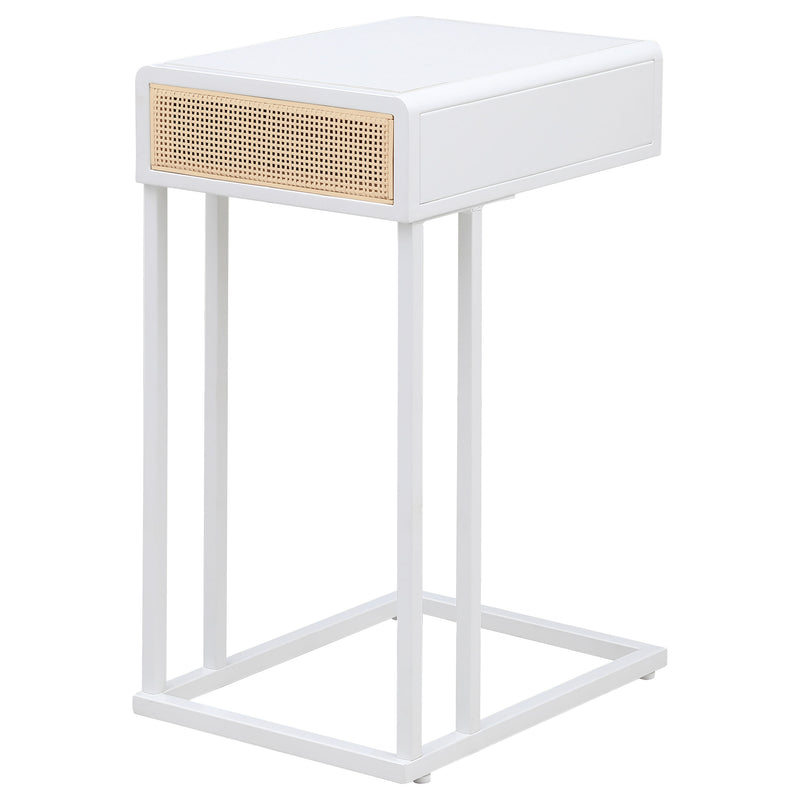 Coaster Furniture Amherst White Side Table