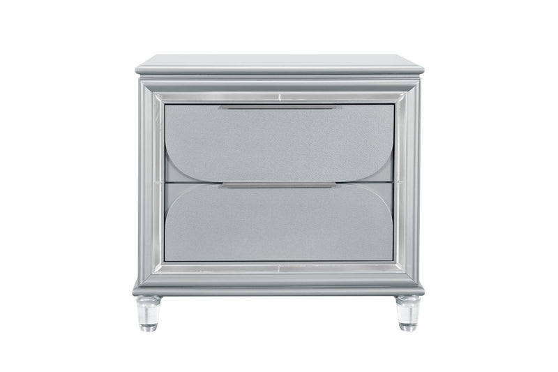 Global Furniture Caleb Silver Nightstand