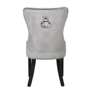 2 Galaxy Home Erica Dark Gray Wood Dining Chairs
