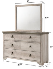 Crown Mark Patterson Dresser and Mirror