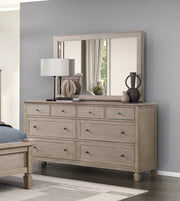 Home Elegance Marceline Gray Dresser And Mirror