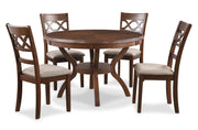 New Classic Furniture Cori Cherry 5pc Round Dining Set